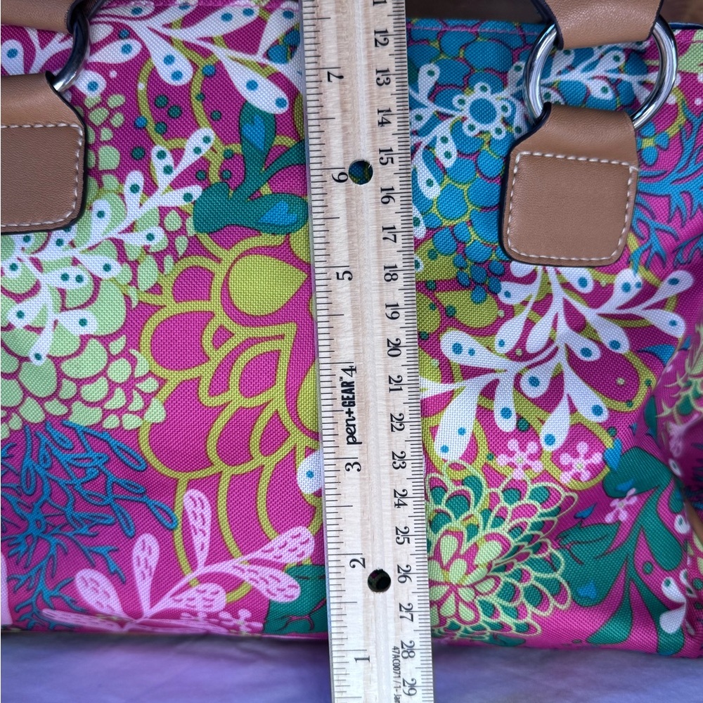 Lily Bloom “Floral Reef” Satchel Bag NWOT - Picture 7 of 9